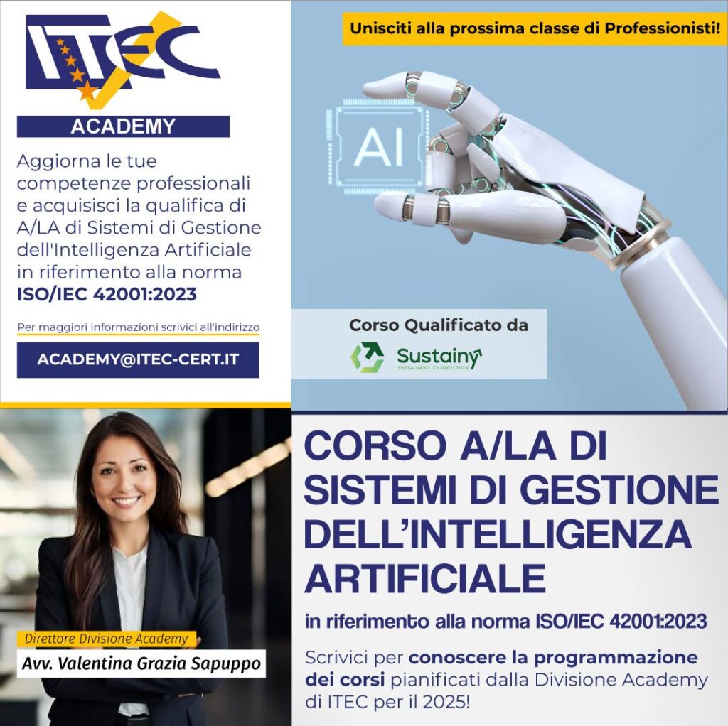 Certificazione AI- il nuovo corso per Auditor:Lead Auditor targato ITEC Srl